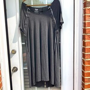 Frida nursing gown one size gray knee length loungewear sleepwear